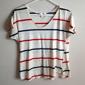 Red white and blue Cotton Tee